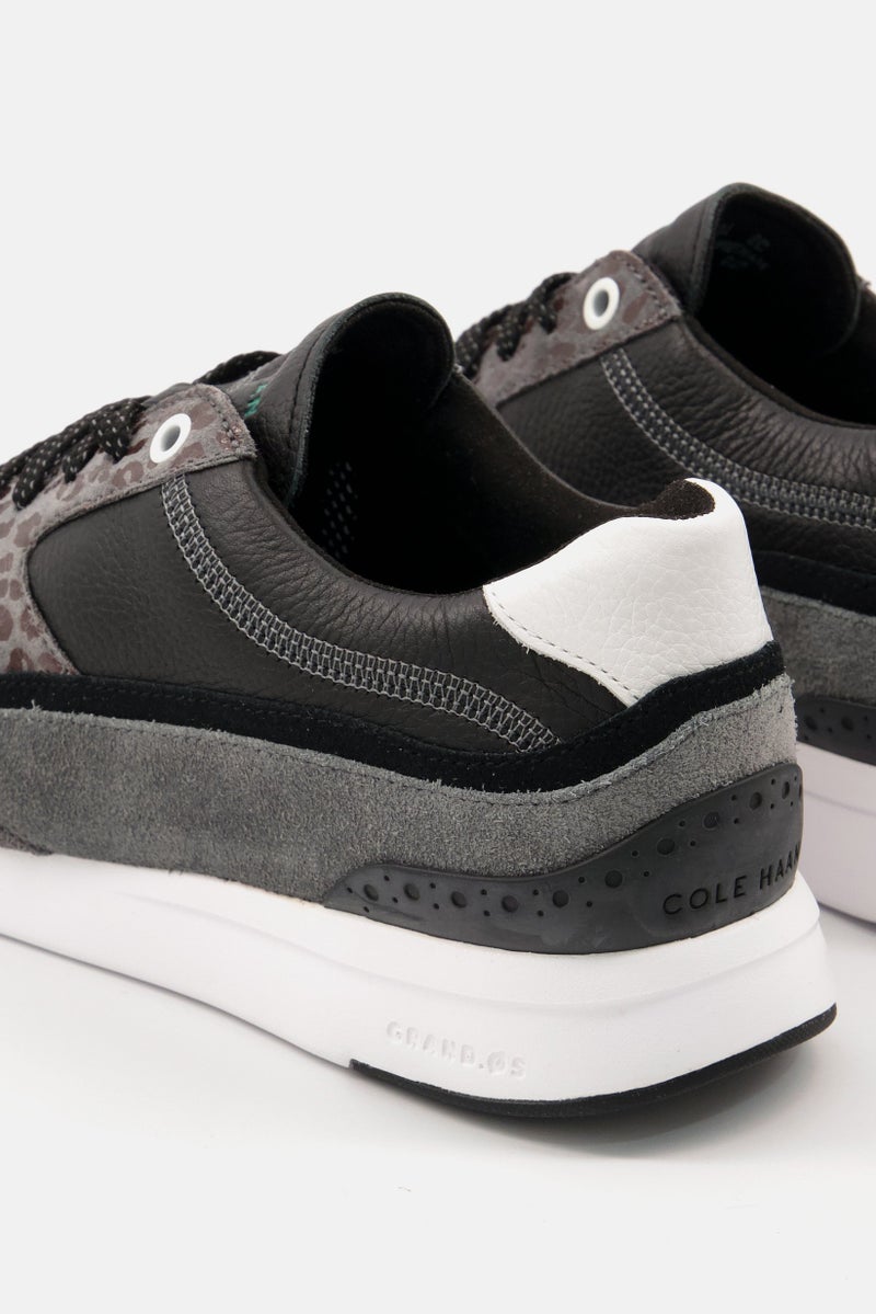 COLE HAAN أحذية جري نسائية غراند برو داون تاون مزودة بأربطة، سوداء - Image 2